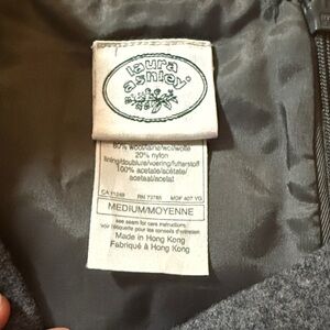 Laura Ashley Charcoal Wool Blend Dress